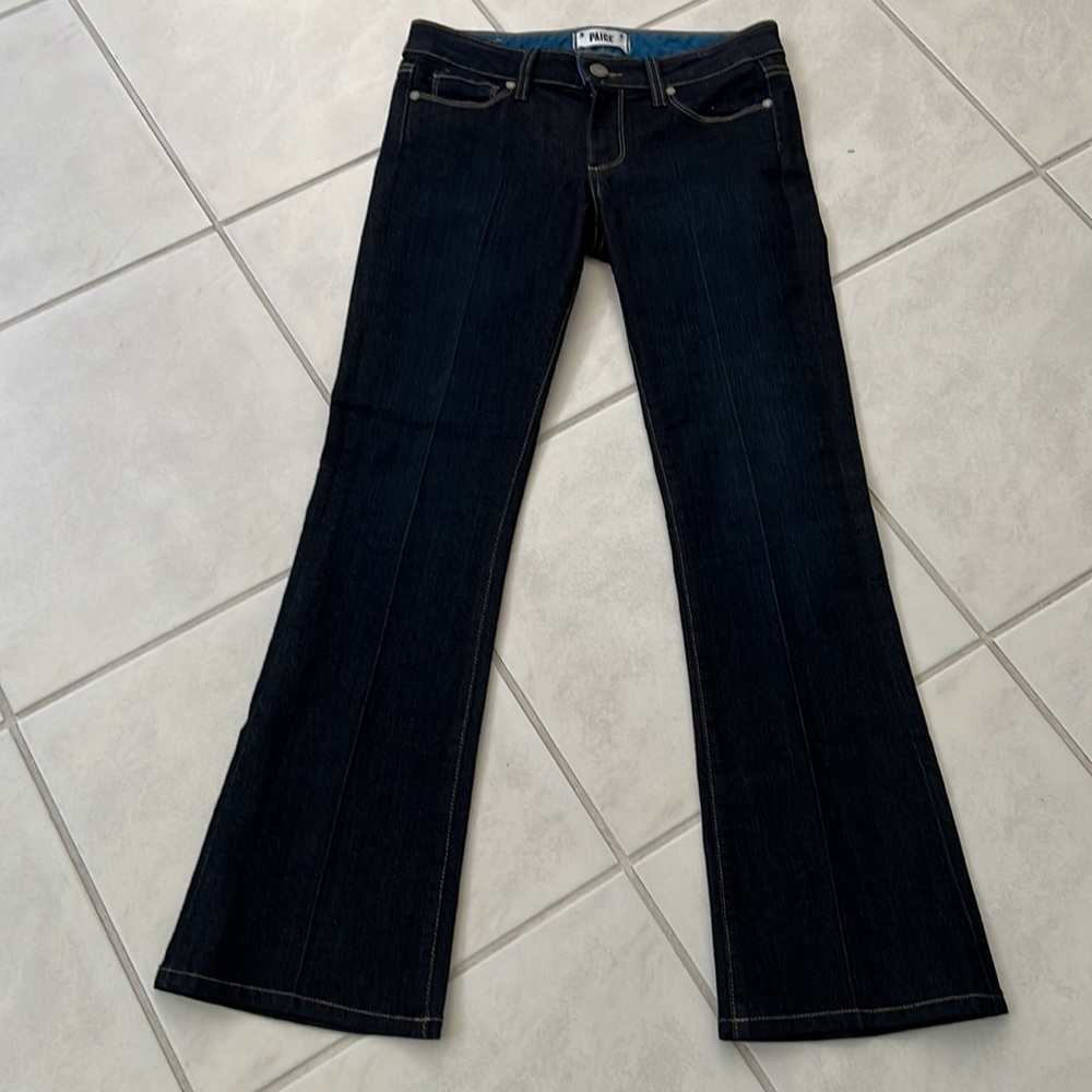 PAIGE Women's Boot Cut Jeans - Midnight Black - Picture 4 of 4